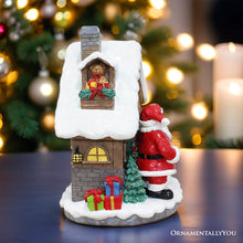 Load image into Gallery viewer, Santa's Workshop Delight Figurine, 10" Christmas Station with Elves