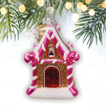 Carregar imagem no visualizador da galeria, (Pre-Order) Sweet Treat Cottage Candy Lane House Glass Christmas Ornament