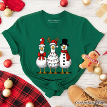 Carregar imagem no visualizador da galeria, Vintage Christmas Silly Goose T-Shirt, Snowman Spoof Winter Tee