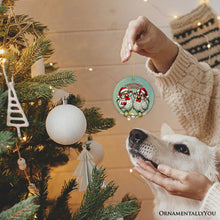 Load image into Gallery viewer, Christmas Cheer Chicken Ornament, Whimsical Holiday Tree Decoration