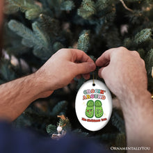 Load image into Gallery viewer, Crocin’ Around The Christmas Tree Joyfully Funny Christmas Ornament