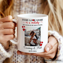 Carregar imagem no visualizador da galeria, Custom Photo Mugs for Couple Lovers, Personalized Anniversary Mug Gift for Him Her Mug