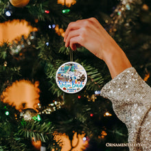 Load image into Gallery viewer, Destin Beach Florida Coastal Vacation Paradise Christmas Ornament, Emerald Coast Souvenir