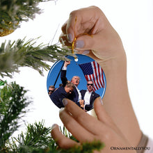 Load image into Gallery viewer, Donald Trump Failed Attempt 2024 Ceramic Ornament, Christmas Tree Decor