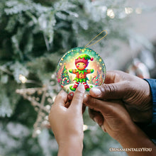 Load image into Gallery viewer, Gingerbread Man as a Christmas Elf Ornament, Magical Holiday Gift and Tree Decor