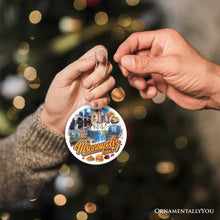 Carregar imagem no visualizador da galeria, Vibrant Minneapolis Cultural Ornament, Minnesota Twin Cities Urban Heritage Christmas Souvenir