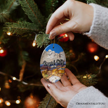 Load image into Gallery viewer, Adventurous Rapid City Christmas Ornament, South Dakota Mt. Rushmore Heritage Gift and Souvenir