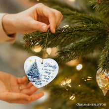 Load image into Gallery viewer, Amusing Family Quote Ornament, Charming Blue Christmas Appreciation Gift and Tree Decor