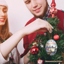 Load image into Gallery viewer, Destin Beach Florida Coastal Vacation Paradise Christmas Ornament, Emerald Coast Souvenir