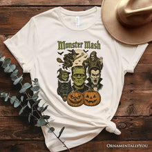 Carregar imagem no visualizador da galeria, Monster Mash Classic T-Shirt, Halloween Monsters Tee for The Spooky Season