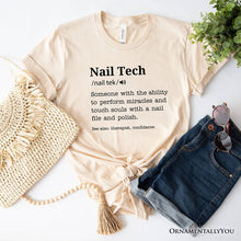 Carregar imagem no visualizador da galeria, Nail Tech Definition T-Shirt, Funny Tee for Nail Hustler