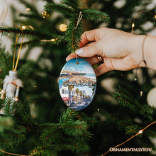 Load image into Gallery viewer, Santa Monica Resort Town Ceramic Ornament, California Coastal Christmas Souvenir and Decoration