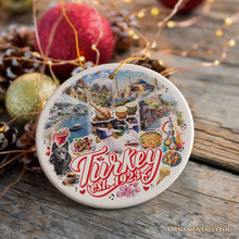 Load image into Gallery viewer, Culturally Vibrant Turkey Ceramic Ornament, Ottoman Souvenir and Christmas Tree Decor