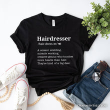 Carregar imagem no visualizador da galeria, Hairdresser Definition T-Shirt, Funny Tee for Creative and Talented Stylists