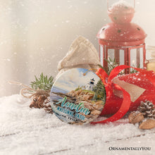 Carregar imagem no visualizador da galeria, Majestic Acadia National Park Artwork Ornament, Travel Souvenir and Christmas Gift