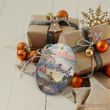 Load image into Gallery viewer, Destin Beach Florida Coastal Vacation Paradise Christmas Ornament, Emerald Coast Souvenir