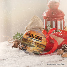 Load image into Gallery viewer, Artistic Natural Beauty of African Landscapes and Wildlife with Quotes Ornament, Christmas Gift or Travel Souvenir, Safari, Serengeti and Mount Kilimanjaro