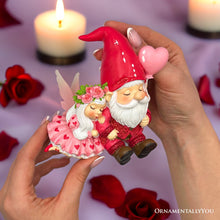 Load image into Gallery viewer, Whimsical Love Story Gnome Couple Small Figurine, 4" Cute and Small Valentine's Day Gift Mini Statue