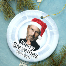 Load image into Gallery viewer, Steve Jobs Merry Stevemas Memorial Christmas Ornament, Gift for Technology Company Founder