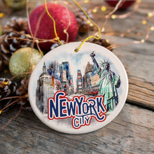Load image into Gallery viewer, Handmade Artistic New York City Ornament