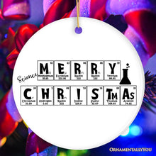 Carregar imagem no visualizador da galeria, Periodic Table Scientist Christmas Ornament