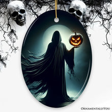 Carregar imagem no visualizador da galeria, The Pumpkin Reaper Horror Ornament, Halloween Tree Decoration
