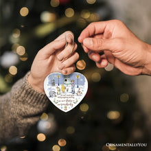 Load image into Gallery viewer, Excitement Means Little if Not Shared Ornament, Pooh and Friends Inspiring Quote Christmas Gift and Decor