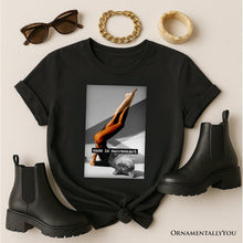Load image into Gallery viewer, Sass is Sacrosanct Concept Art Graphic T-Shirt, Sexy Cat Woman Black and White Streetwear Tee