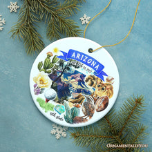Load image into Gallery viewer, Artistic Arizona State Themes and Landmarks Christmas Ornament