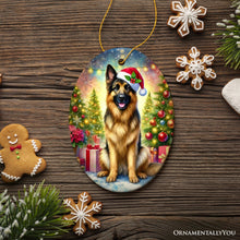 Carregar imagem no visualizador da galeria, Winter Wonderland German Shepherd Ornament, Gift and Decor for Cozy Christmas