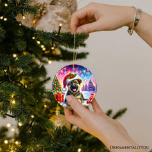 Carregar imagem no visualizador da galeria, Winter Wonderland German Shepherd Ornament, Gift and Decor for Cozy Christmas