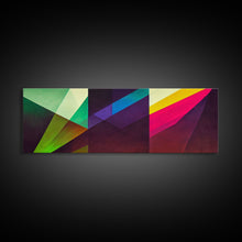 Carregar imagem no visualizador da galeria, Abstract Colorful Painting Bright Multicolor wall art Framed Abstract canvas Print Brush Strokes Abstract canvas art Living room wall art