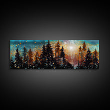 Carregar imagem no visualizador da galeria, Abstract Painting Of A Forest Fire, Canvas Print, Framed Canvas Art, Living Room Decor, Above Sofa Painting, Centerpiece Art