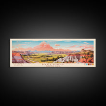 Carregar imagem no visualizador da galeria, Badlands National Park, Panoramic South Dakota Travel Art, National Park Print, Minimalist Travel Art, Midcentury Modern Style Landscape