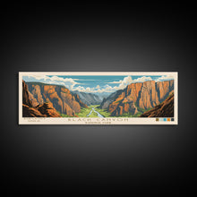 Load image into Gallery viewer, Black Canyon Of The Gunnison National Park, Panoramic Colorado Travel Art, National Park Print, Minimalist Travel Art, Midcentury Modern