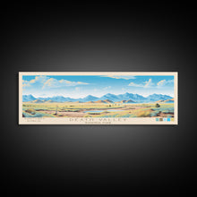 Load image into Gallery viewer, Death Valley National Park, Panoramic California Travel Art, National Park Print, Minimalist Travel Art, Midcentury Modern Style Landscape