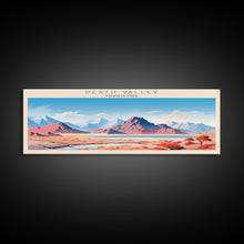 Load image into Gallery viewer, Death Valley National Park, Panoramic California Travel Art, National Park Print, Minimalist Travel Art, Midcentury Modern Style Landscape