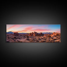 Load image into Gallery viewer, Panoramic of Joshua Tree National Park, Extra Large Wall Art, Panoramic Wall Art, Panoramic Print, Landscape Photography Landscape