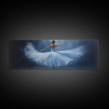 Load image into Gallery viewer, Ballerina Wall Art Watercolor Framed Canvas Print, Ballet Wall Decor, Ballet Prints, Ballerina Tutu and Slippers, Girl Room Nursery Art