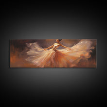 Load image into Gallery viewer, Ballerina Wall Art Watercolor Framed Canvas Print, Ballet Wall Decor, Ballet Prints, Ballerina Tutu and Slippers, Girl Room Nursery Art