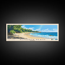 Load image into Gallery viewer, Almonta Beach, Australia Panoramic Beach Print, Vacation Gift, Australia Wall Art, Framed Canvas Print, Framed Beach Painting