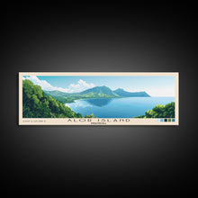 Load image into Gallery viewer, Alor Island, Indonesia Panoramic Print, Vacation Gift, Indonesia Wall Art, Beach Painting, Beach Decor, Beach Or Lakehouse Art
