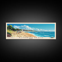 Load image into Gallery viewer, Altinkum Beach, Turkey Panoramic Beach Print, Vacation Gift, Turkey Wall Art, Beach Painting, Beach Decor, Beach Painting