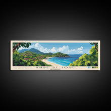 Load image into Gallery viewer, Anse St Jose, Seychelles Panoramic Print, Vacation Gift, Seychelles Wall Art, Beach Painting, Beach Decor, Beach Or Lakehouse Art