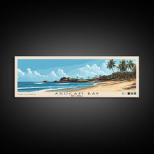 Load image into Gallery viewer, Arugam Bay, Sri Lanka Panoramic Beach Print, Vacation Gift, Sri Lanka Wall Art, Framed Canvas Print, Framed Beach Painting