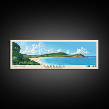 Load image into Gallery viewer, Barbuda, Antigua and Barbuda Panoramic Beach Print, Vacation Gift, Antigua and Barbuda Wall Art, Beach Painting, Beach Decor, Beach Painting