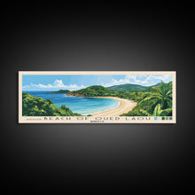 Load image into Gallery viewer, Beach of Oued Laou, Morocco Panoramic Print, Vacation Gift, Morocco Wall Art, Beach Painting, Beach Decor, Beach Or Lakehouse Art