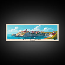 Load image into Gallery viewer, Belle Mare, Mauritius Panoramic Print, Vacation Gift, Mauritius Wall Art, Beach Painting, Beach Decor, Large Wall Art, Wood Frame Art