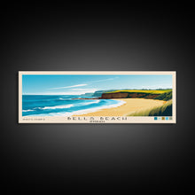 Load image into Gallery viewer, Bells Beach, Australia Panoramic Beach Print, Vacation Gift, Australia Wall Art, Beach Painting, Beach Decor, Beach Painting