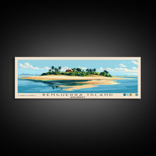 Load image into Gallery viewer, Benguerra Island, Mozambique Panoramic Print, Vacation Gift, Mozambique Wall Art, Beach Painting, Beach Decor, Large Wall Art, Wood Frame Art